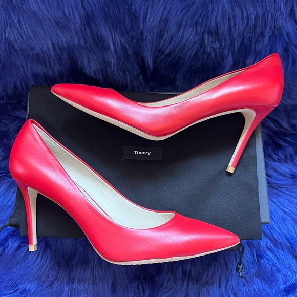 Theory Shoes - New! THEORY Demeura Nappa Leather Stiletto Pumps Heels